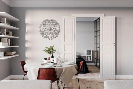 Hanglamp zilver design zilver rond by rydens caroll 