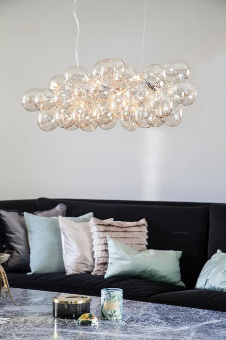 Glazen hanglamp eettafel by rydens gross bar modern rond