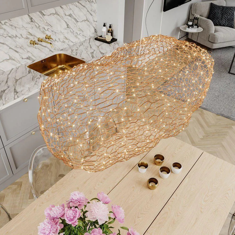 Hanglamp goud wolk by rydens hayden led lamp groot
