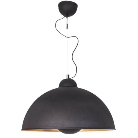 Hanglamp metaal zwart goud 