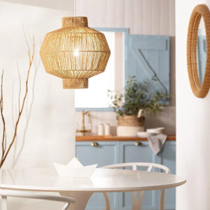 Gevlochten hanglamp e27 fitting rond e27 