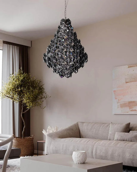 Kroonluchter hanglamp donker met e14 fittingen design by rydens 7391741009418