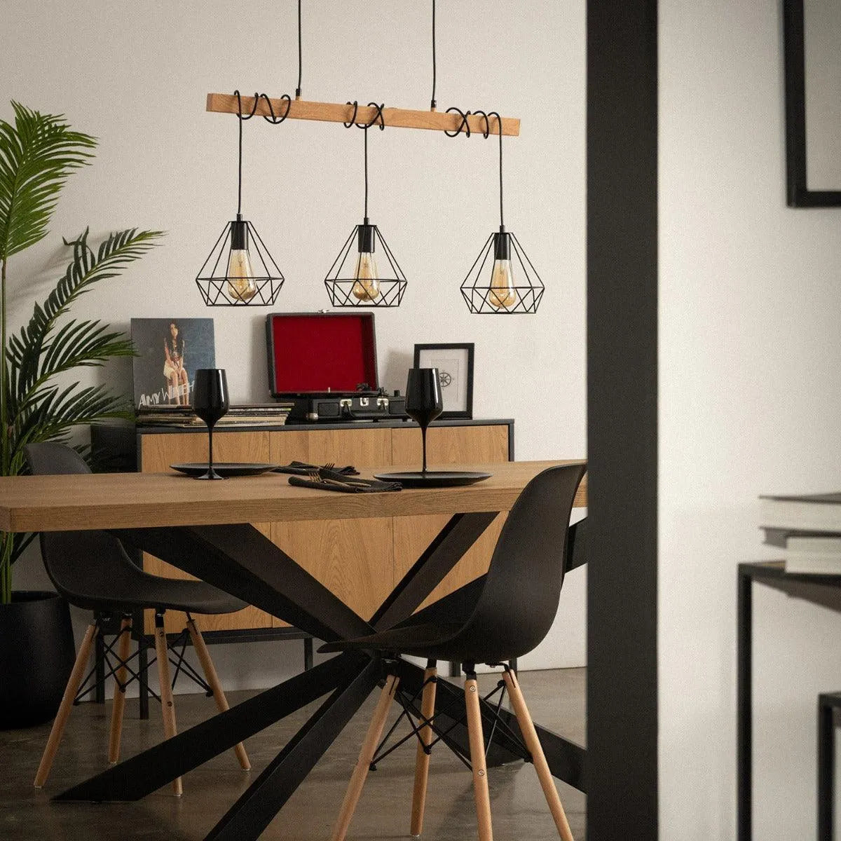 Hanglamp metalen kap e27 fitting led lamp