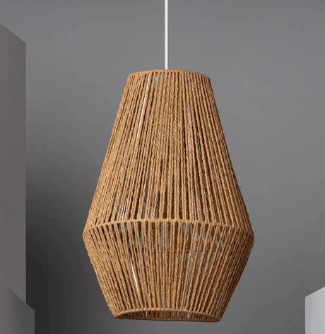 Hanglamp gevlochten papier E27 fitting 'George' 30 cm - FOIR