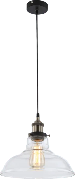 Glazen lampenkap industrieel e27 fitting