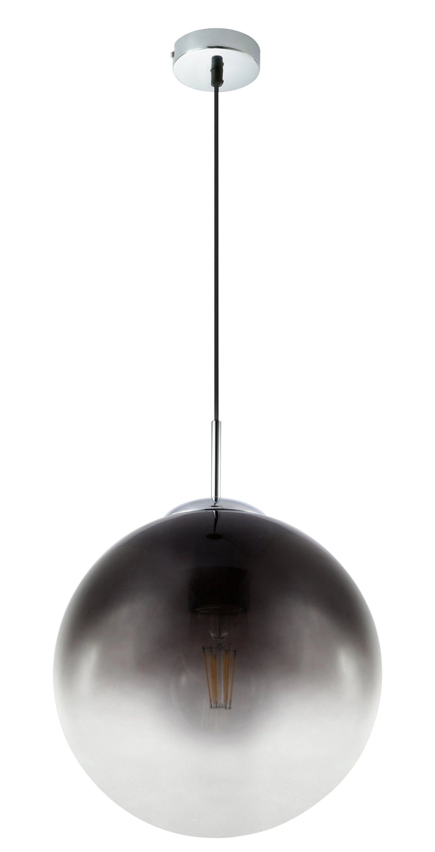 Glas bol hanglamp modern E27 fitting 