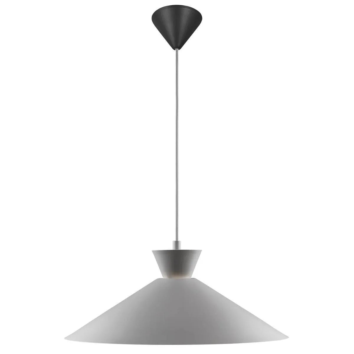 moderne hanglamp met open kap design metaal grijs 