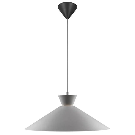 moderne hanglamp met open kap design metaal grijs 
