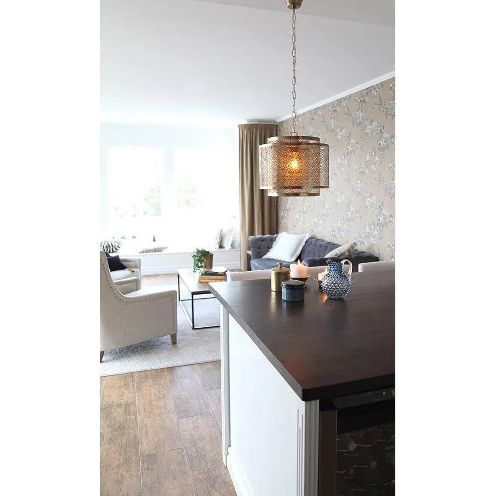 Hanglamp goud hermine e27 fitting led lamp metaal by rydens 