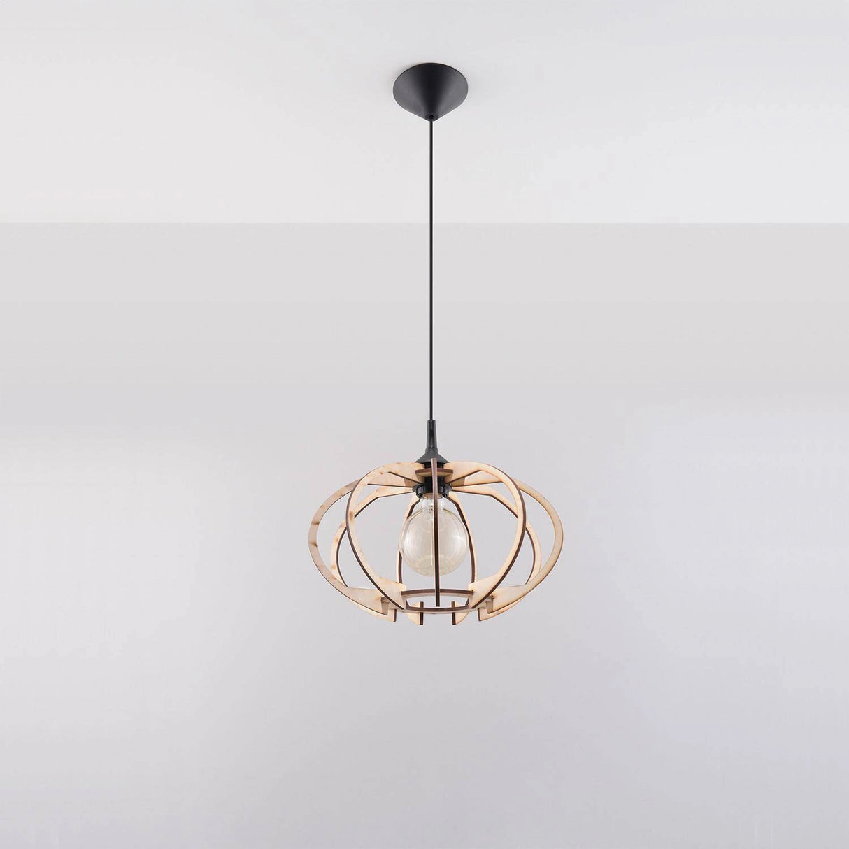 Hanglamp hout e27 fitting Mande 30 cm