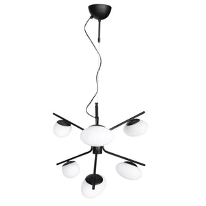 Hanglamp zwart opaal glas design modern by rydens imperia