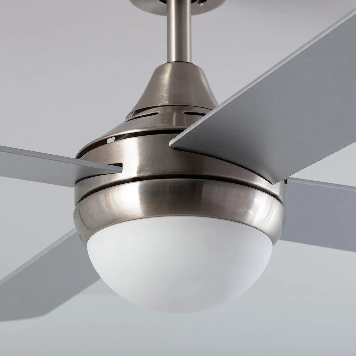 Plafondventilator Smart WiFi Nikkel 110cm Motor AC nikkel zilver - FOIR