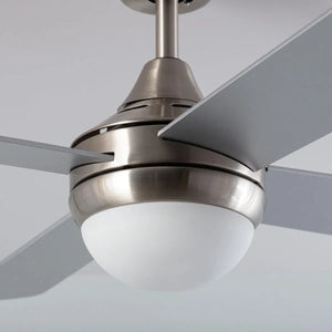 Plafondventilator Smart WiFi Nikkel 110cm Motor AC nikkel zilver - FOIR