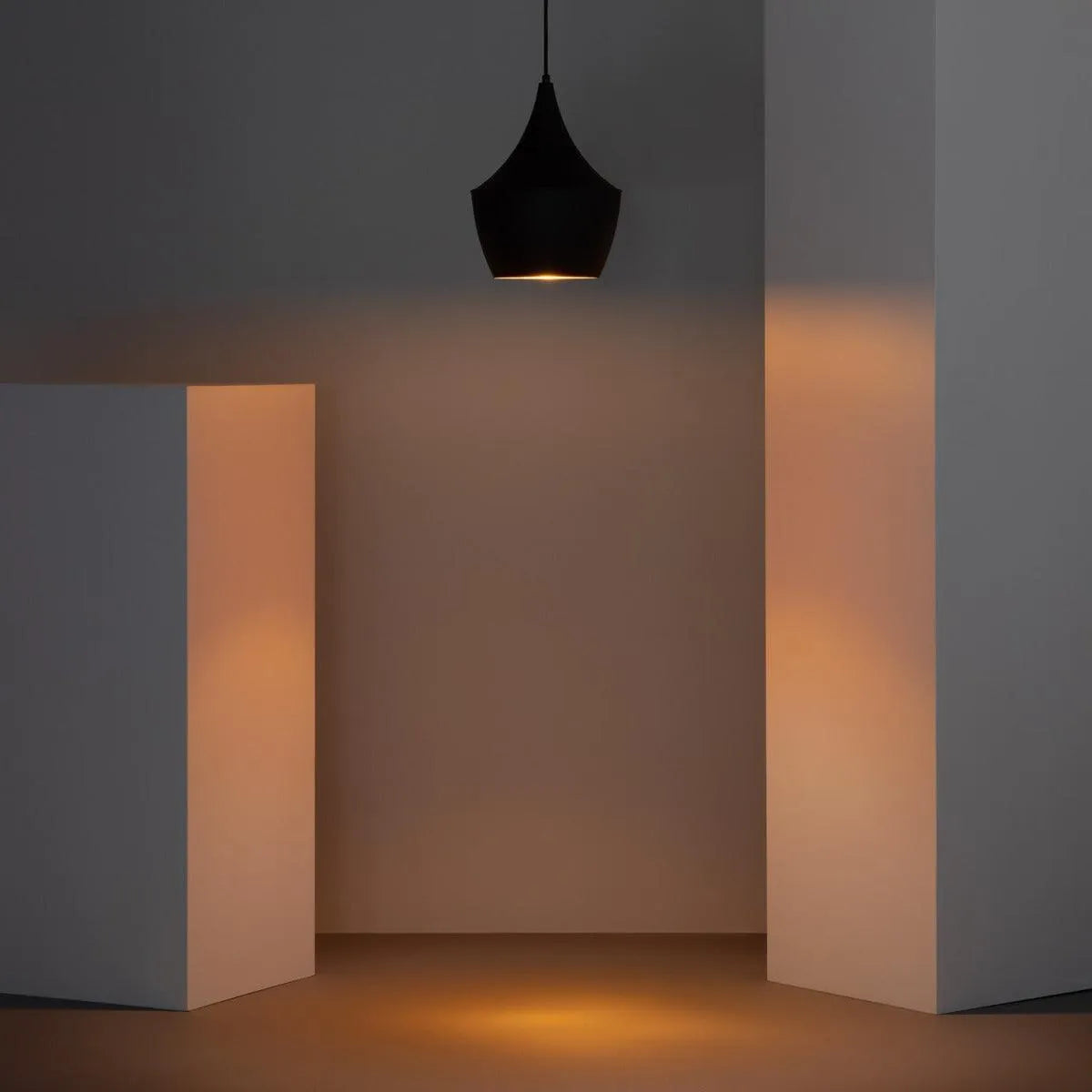 Hanglamp goud zwart retro modern 