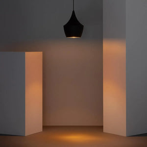 Hanglamp goud zwart retro modern 