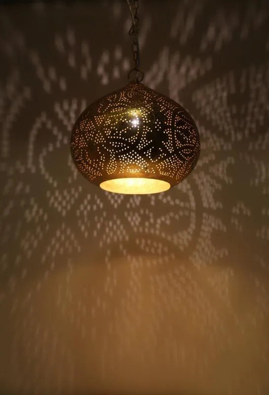 Oosterse hanglamp goud e27 fitting modern 230mm