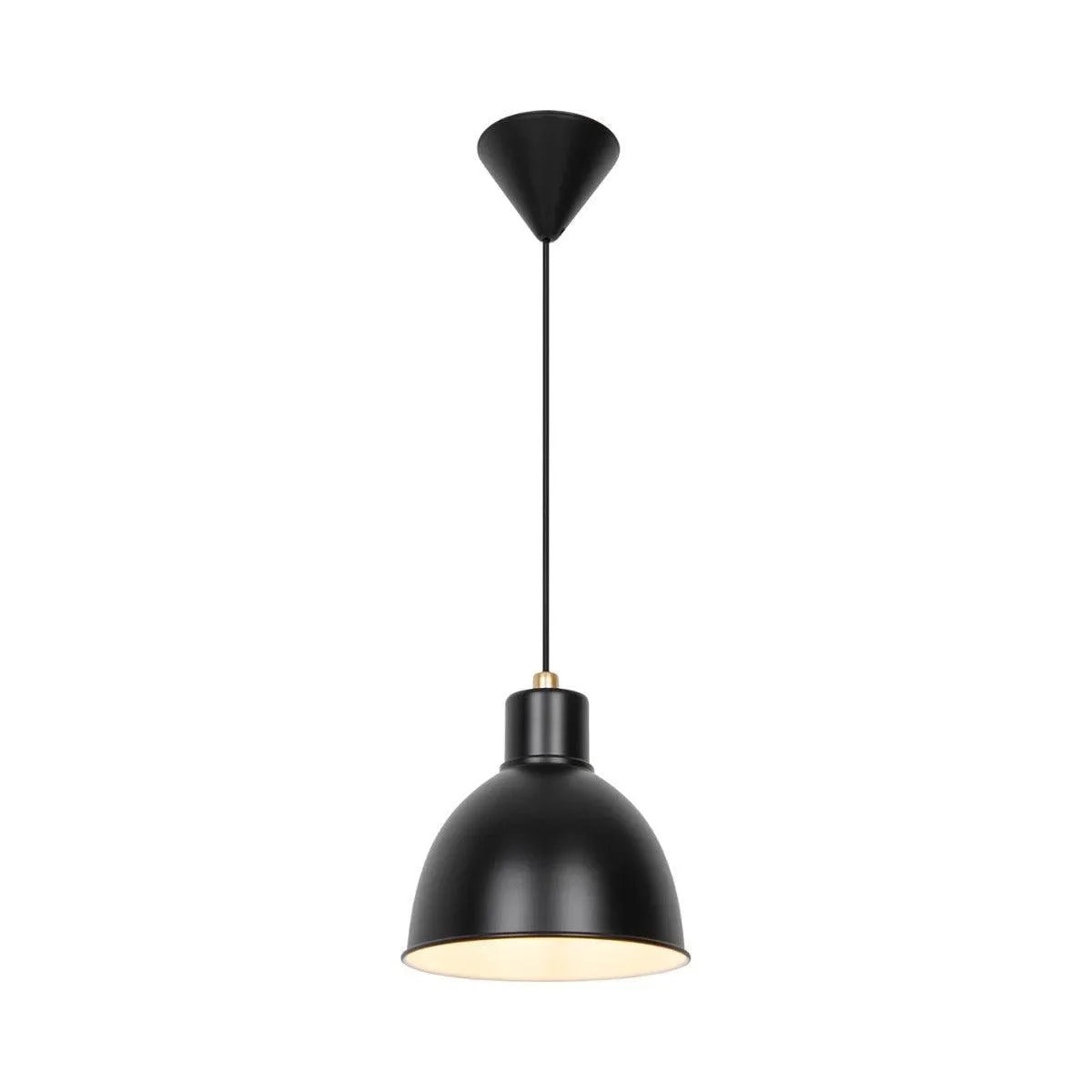 Mat zwarte hanglamp met E27 fitting Nordlux Pop - FOIR