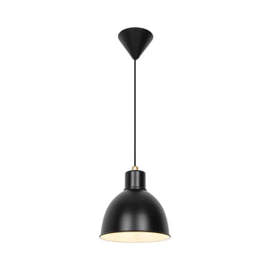 Mat zwarte hanglamp met E27 fitting Nordlux Pop - FOIR