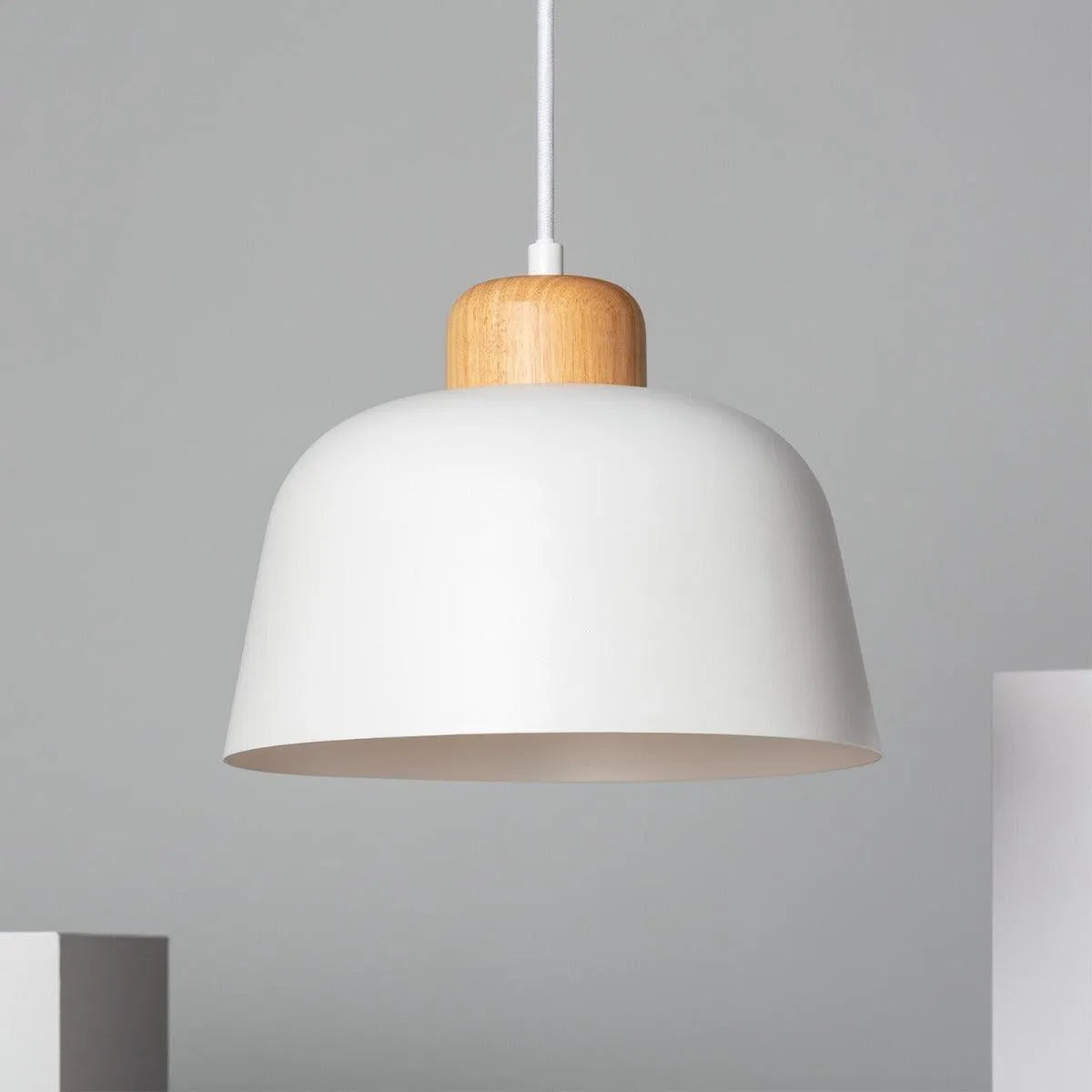 Hanglamp hout metaal design led lamp e27 fitting