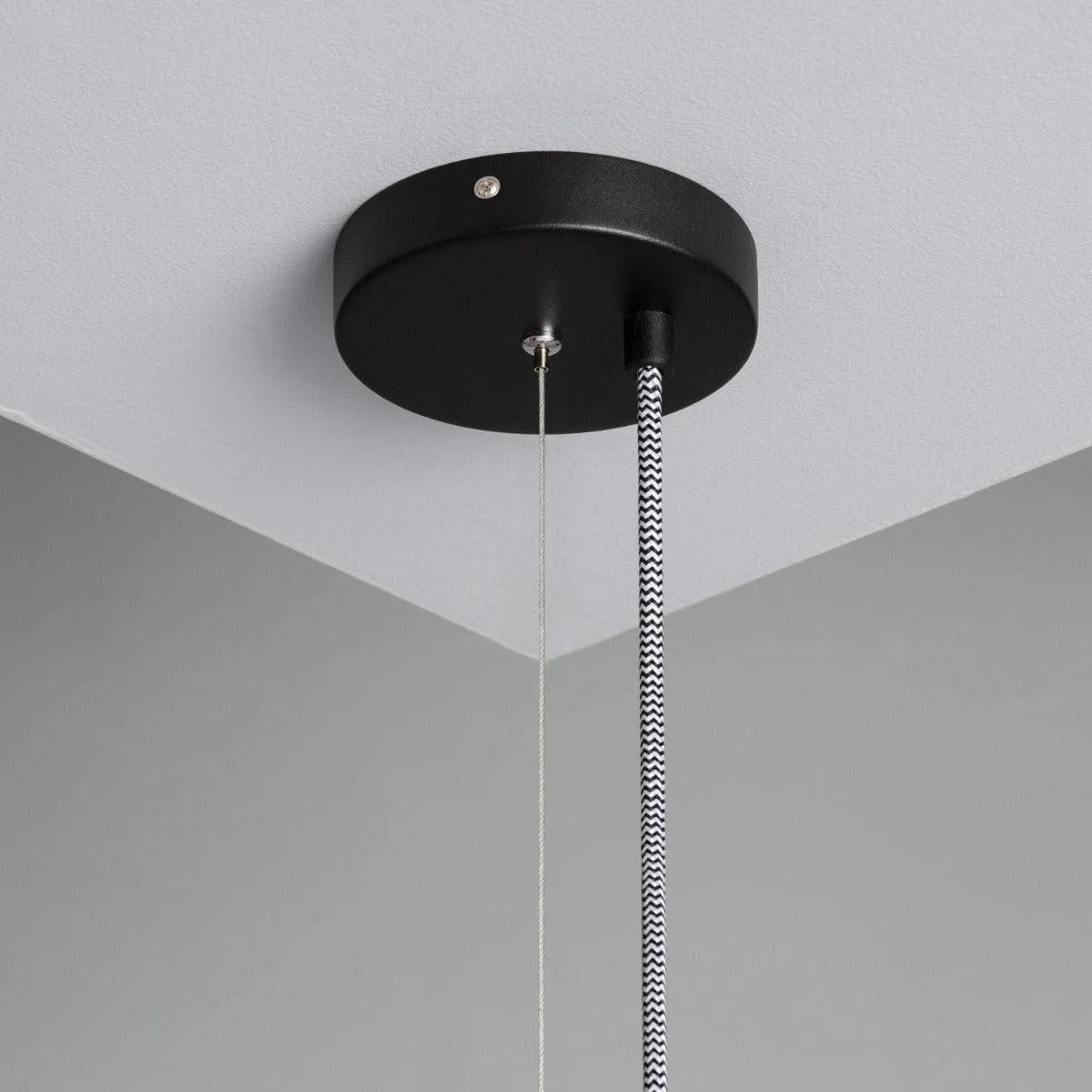 Hanglamp beton 'Kusha' E27 fitting modern grijs modern 350mm - FOIR
