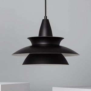 Retro design hanglamp zwart modern wit zwart