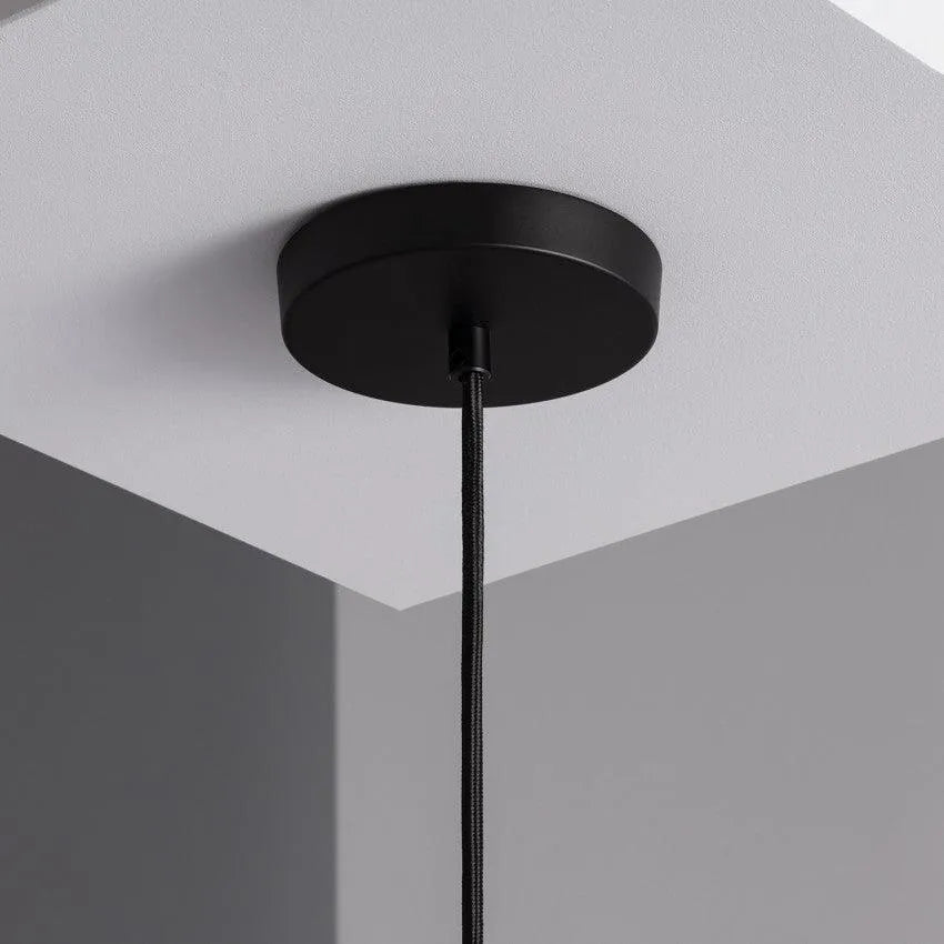 Plafondkap wit rond e27 fitting messing opaal glas