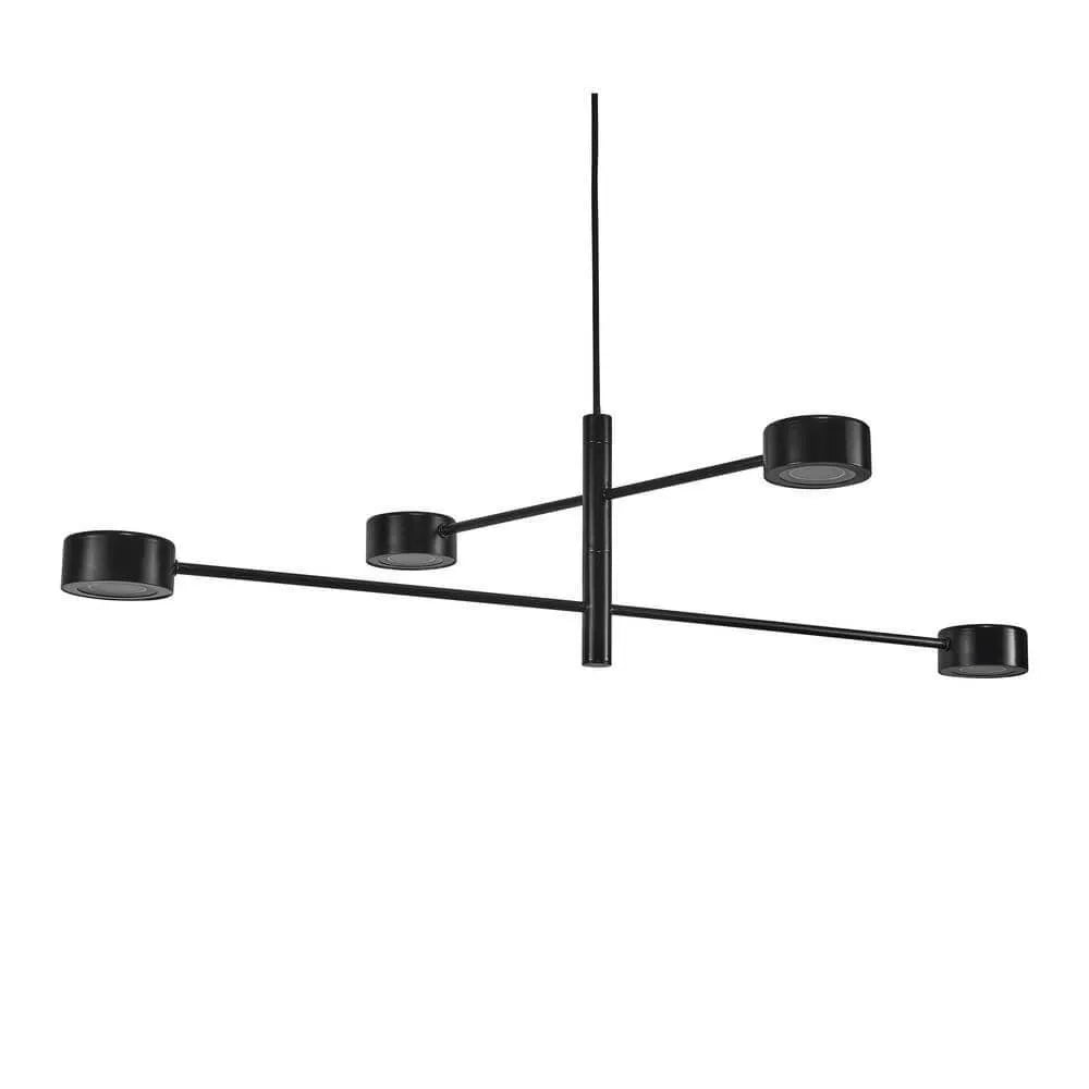 Hanglamp zwart modern led Nordlux clyde modern zwart led lamp 