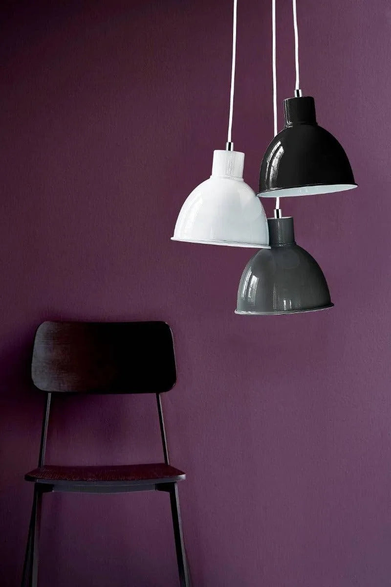 Moderne hanglamp antraciet zwart nordlux e27 fitting eetkamer eettafel
