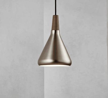  2120803032 hanglamp zilver met hout e27 fitting nori dftp design for the people 