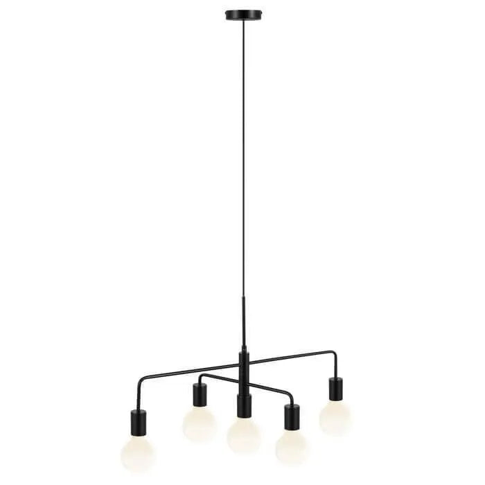Hanglamp zwart kroonluchter nordlux gloom led lamp e27