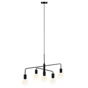 Hanglamp zwart kroonluchter nordlux gloom led lamp e27
