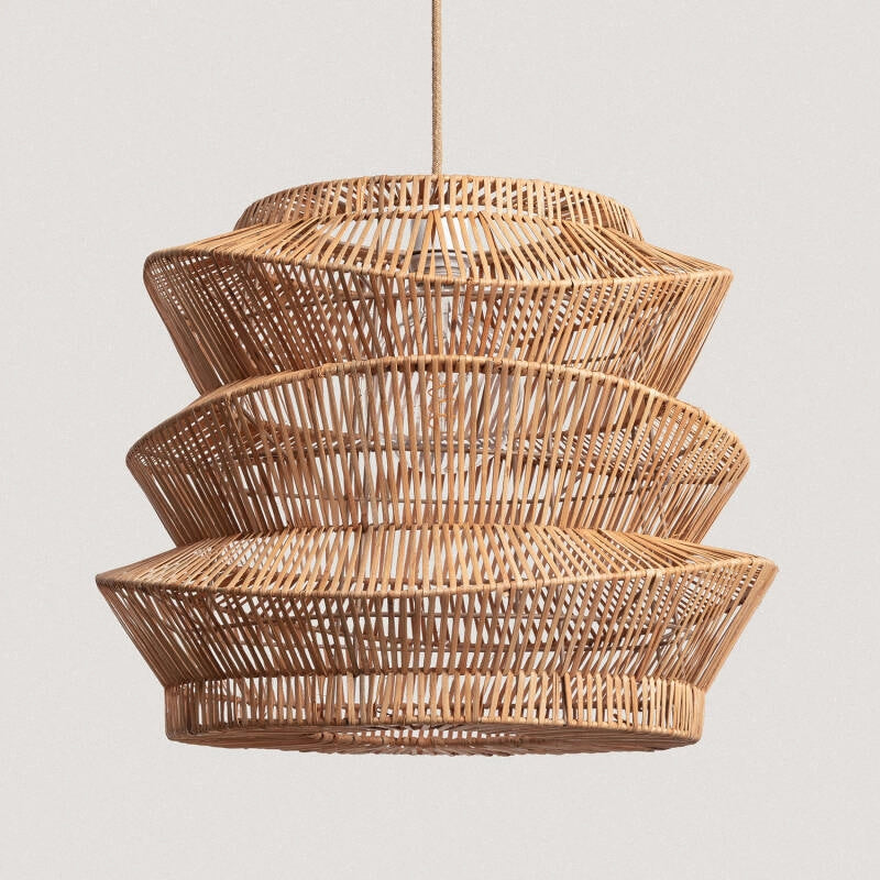 Rotan hanglamp Hout e27 fitting 50 cm