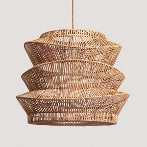 Rotan hanglamp Hout e27 fitting 50 cm