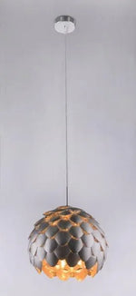 Hanglamp aluminium zilver E14 fitting