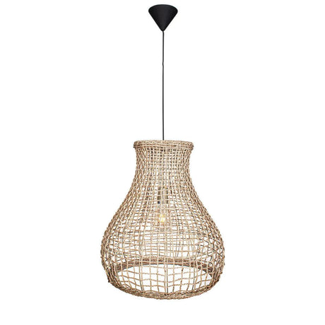 Hanglamp gevlochten 'Seagrass' By Rydens modern E27 fitting modern 490mm - FOIR