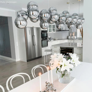 Hanglamp rookglas g9 led lamp eettafel