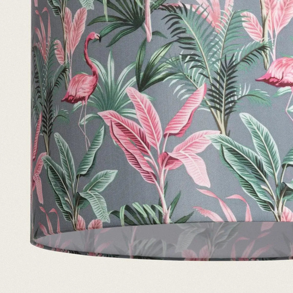 Hanglamp grote stoffen kap met E27 fitting 'Flamingo' - FOIR