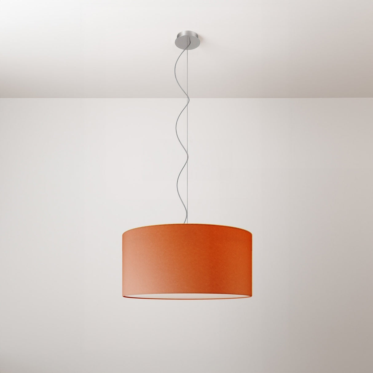Hanglamp stof Cillindro rond 48 cm   Made in Italy