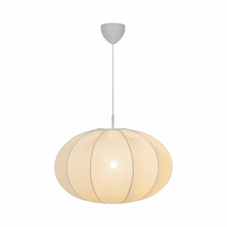 Hanglamp stof beige 'Aeron' e27 60 cm - FOIR