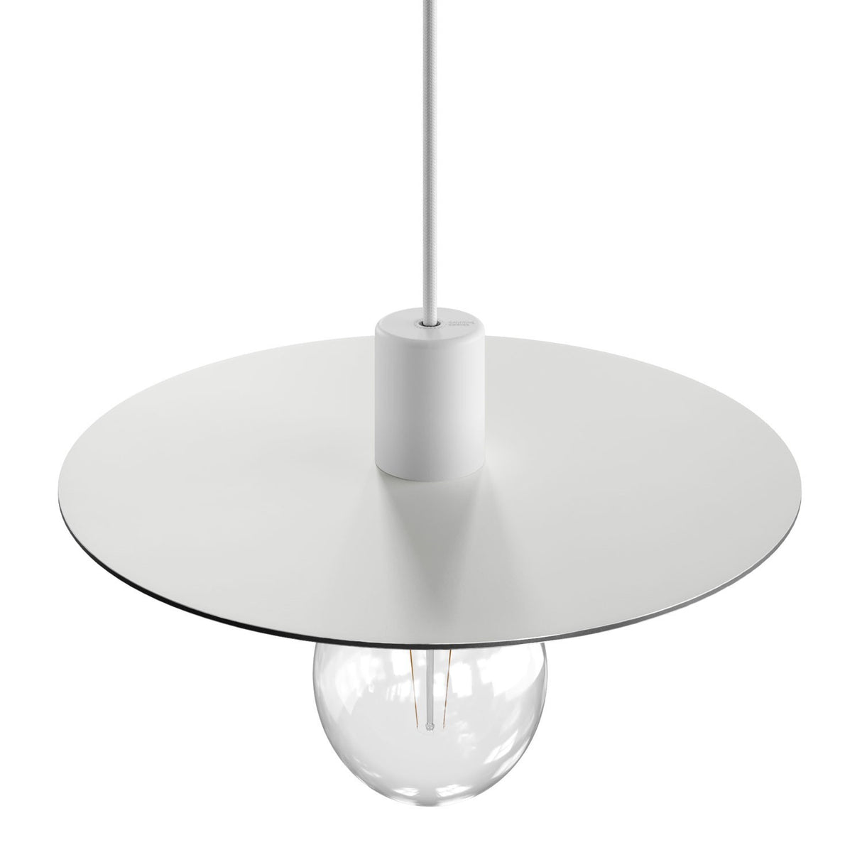Hanglamp buiten platte kap Buitenlamp 5M kabel compleet IP65