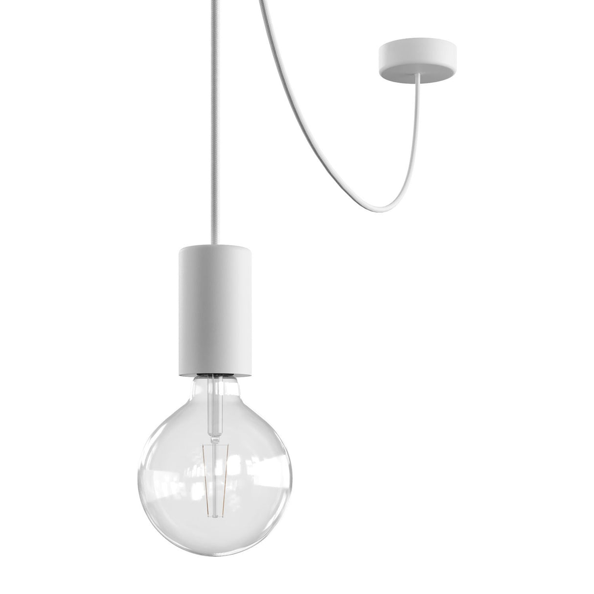 Hanglamp buiten glad IP65 e27 fitting 5 meter