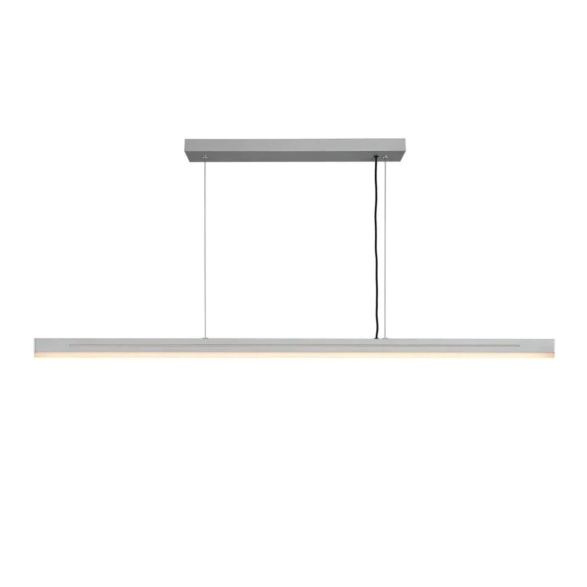 Brede LED hanglamp aluminium met ingebouwde Moodmaker Nordlux Skylar - FOIR