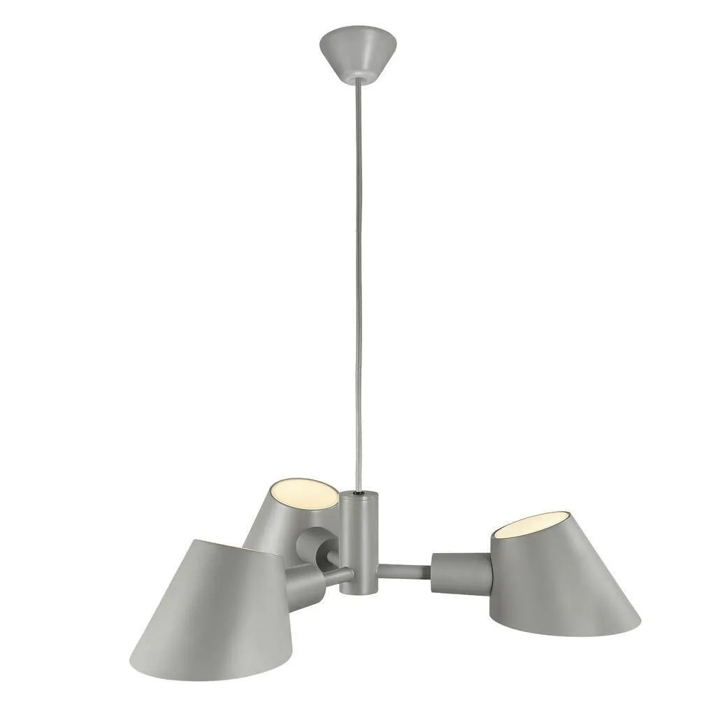 Nordlux stay grijze hanglamp rond e27 fitting 600mm
