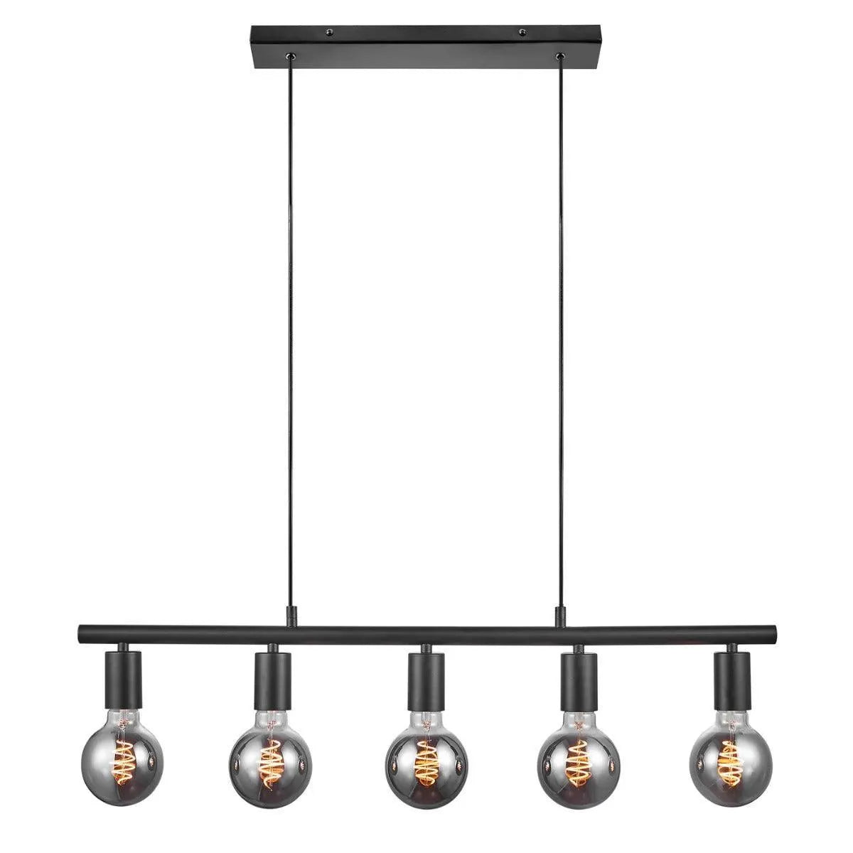 Brede hanglamp zwart e27 fitting nordlux  2213273003