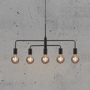 Gloom hanglamp zwart nordlux met  e27 fittingen verstelbaar 5704924006227 2113053003