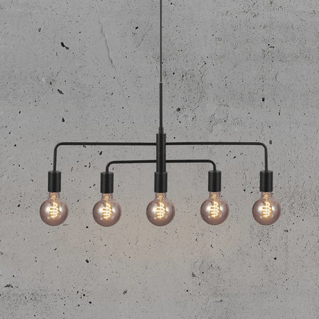 Gloom hanglamp zwart nordlux met  e27 fittingen verstelbaar 5704924006227 2113053003