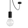 Hanglamp buiten glad IP65 e27 fitting 5 meter