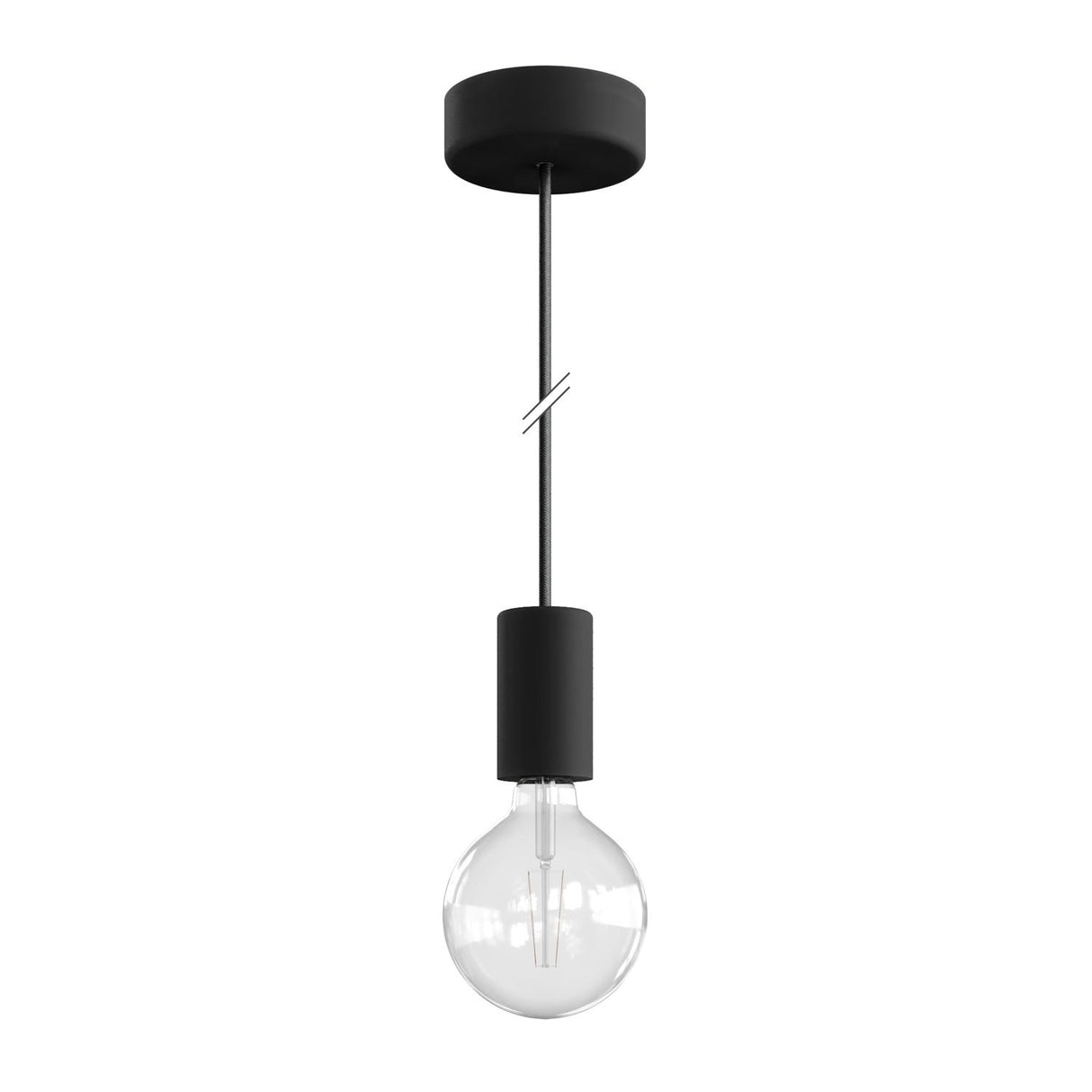 Hanglamp buiten zwart 1.5m kabel E27 IP65