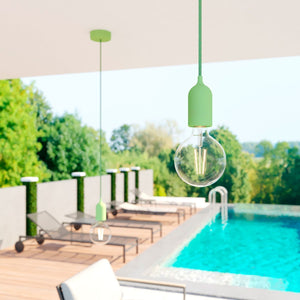 Hanglamp buiten Pastel kleuren IP65 E27