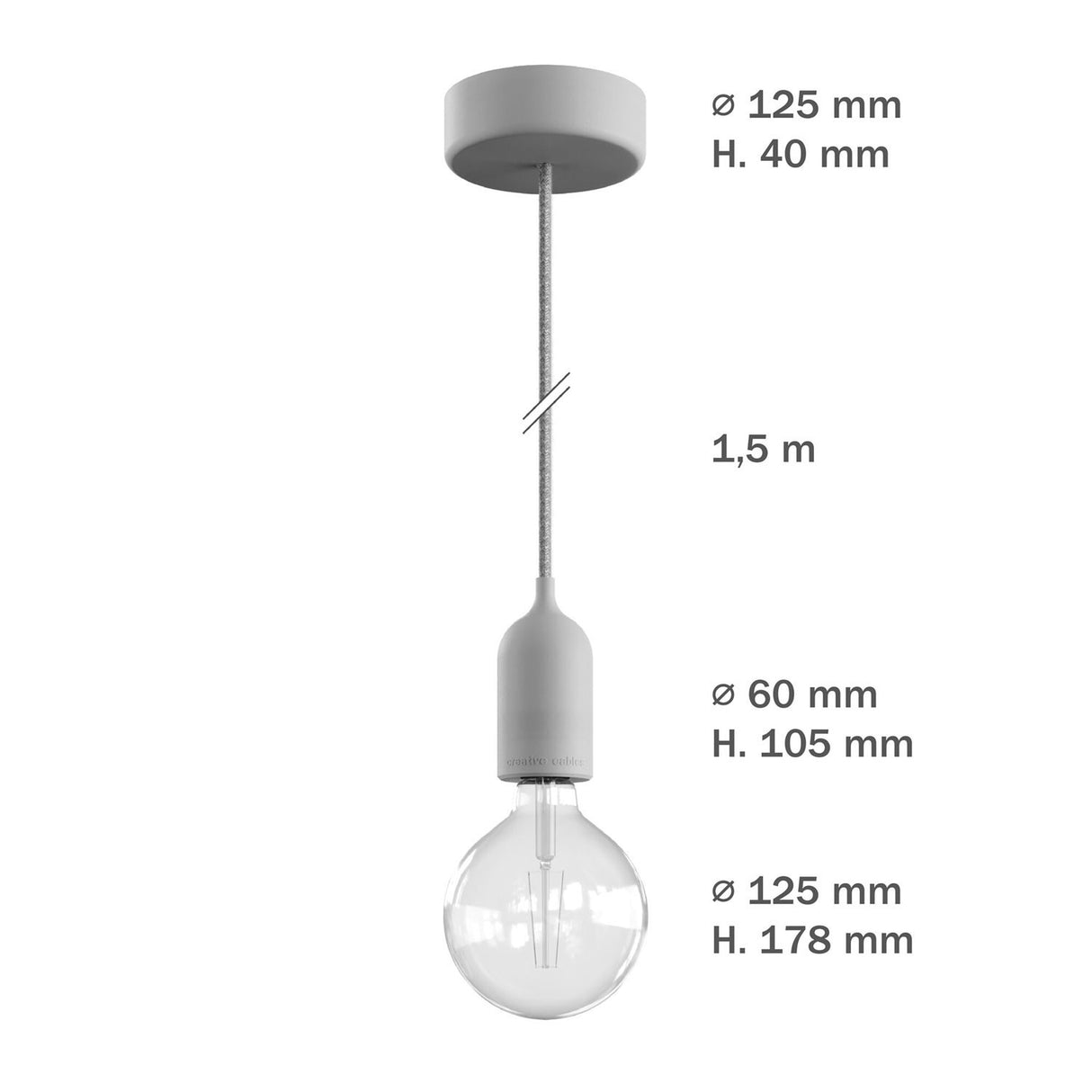 Hanglamp buiten Pastel kleuren IP65 E27